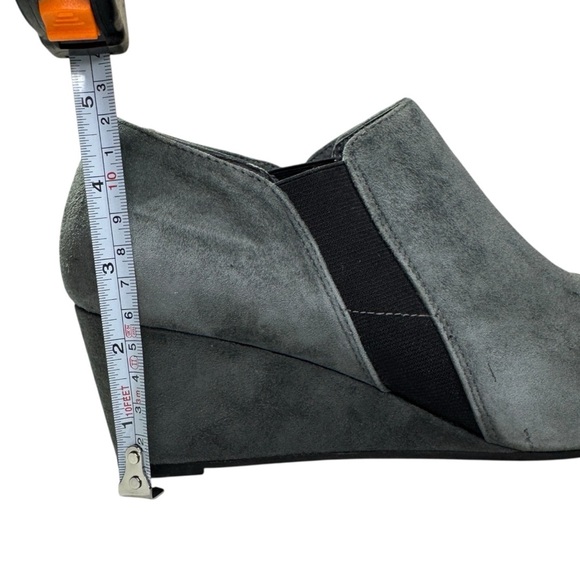 Vionic Elevated Stanton Suede Orthotic Wedge Boot Slate Grey Women's US 8 Nice - Picture 12 of 16